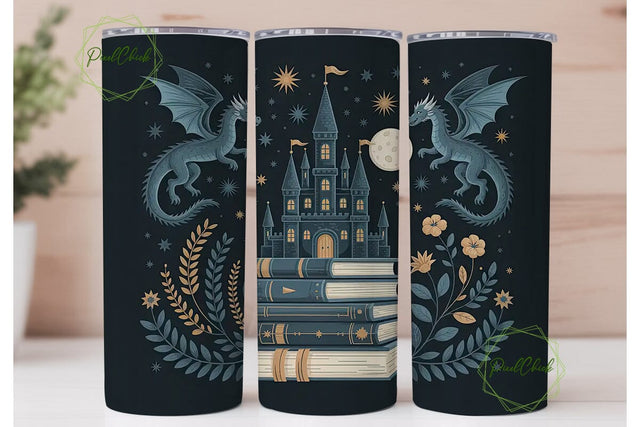 Enchanted Castle 20oz Tumbler Wrap Sublimation PixelChick 