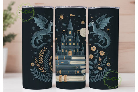 Enchanted Castle 20oz Tumbler Wrap Sublimation PixelChick 