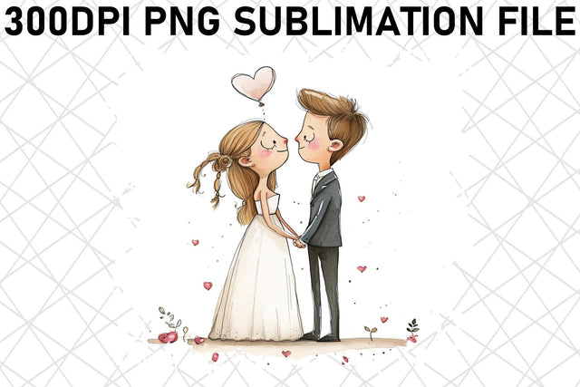 Enchanted Elegance: Wedding PNG Design Sublimation afrosvg 