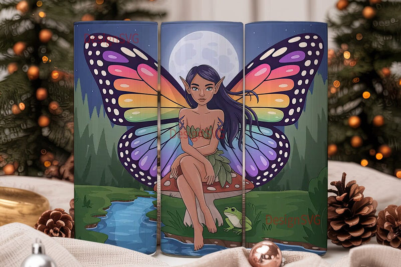 Enchanted Fairy 20oz Tumbler Wrap Sublimation DesignSVG 