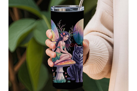 Enchanted Fairy 20oz Tumbler Wrap Sublimation DesignSVG 
