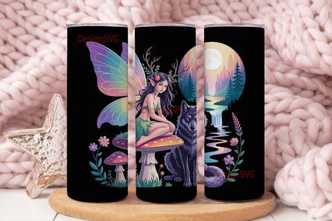 Enchanted Fairy 20oz Tumbler Wrap Sublimation DesignSVG 