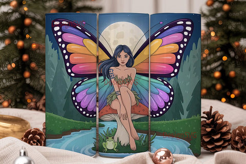 Enchanted Fairy 20oz Tumbler Wrap Sublimation DesignSVG 