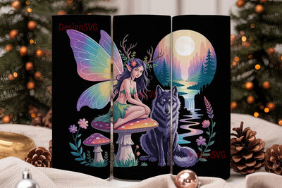 Enchanted Fairy 20oz Tumbler Wrap Sublimation DesignSVG 