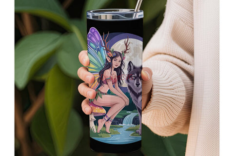 Enchanted Fairy 20oz Tumbler Wrap Sublimation DesignSVG 