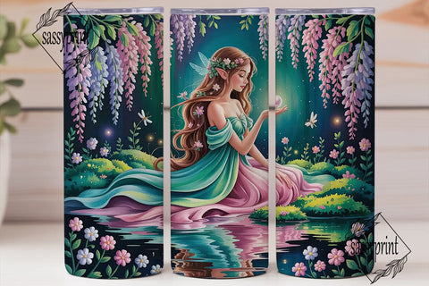 Enchanted Fairy 20oz Tumbler Wrap Sublimation sassyprint 