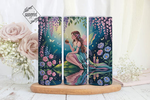 Enchanted Fairy 20oz Tumbler Wrap Sublimation sassyprint 