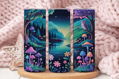 Enchanted Forest 20oz Tumbler Wrap Sublimation DesignSVG 