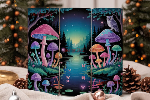 Enchanted Forest 20oz Tumbler Wrap Sublimation DesignSVG 