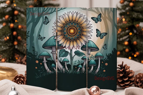 Enchanted Forest 20oz Tumbler Wrap Sublimation DesignSVG 