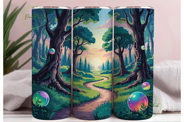 Enchanted Forest 20oz Tumbler Wrap Sublimation PixelChick 