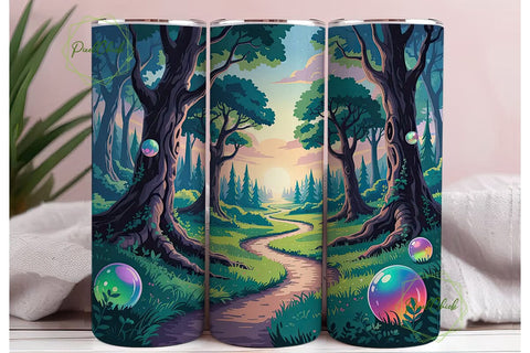 Enchanted Forest 20oz Tumbler Wrap Sublimation PixelChick 