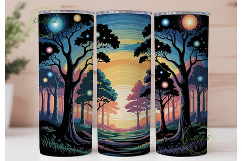 Enchanted Forest 20oz Tumbler Wrap Sublimation PixelChick 