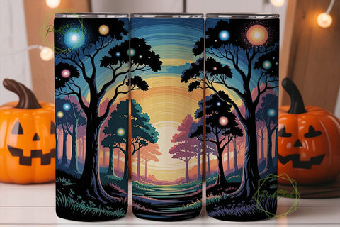 Enchanted Forest 20oz Tumbler Wrap Sublimation PixelChick 