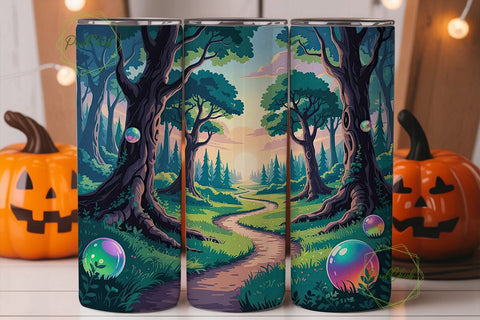 Enchanted Forest 20oz Tumbler Wrap Sublimation PixelChick 