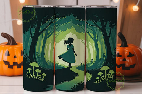 Enchanted Forest 20oz Tumbler Wrap Sublimation PixelChick 