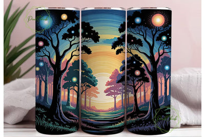 Enchanted Forest 20oz Tumbler Wrap Sublimation PixelChick 