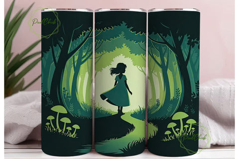Enchanted Forest 20oz Tumbler Wrap Sublimation PixelChick 