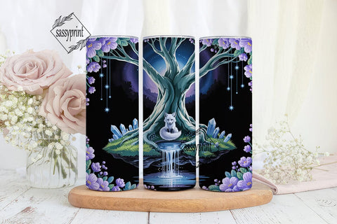 Enchanted Forest 20oz Tumbler Wrap Sublimation sassyprint 