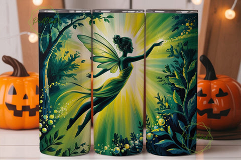 Enchanted Forest Fairy 20oz Tumbler Wrap Sublimation PixelChick 