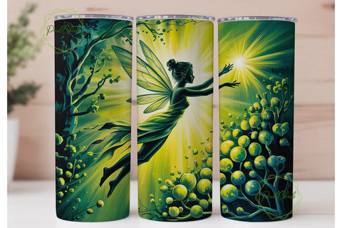 Enchanted Forest Fairy 20oz Tumbler Wrap Sublimation PixelChick 