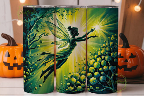 Enchanted Forest Fairy 20oz Tumbler Wrap Sublimation PixelChick 