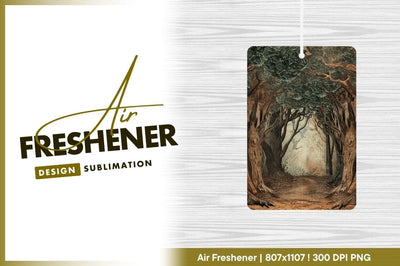 Enchanted forest illustration background art Sublimation Regulrcrative 