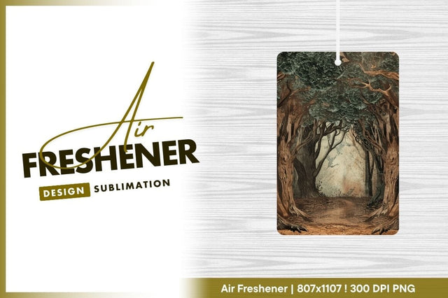 Enchanted forest illustration background art Sublimation Regulrcrative 