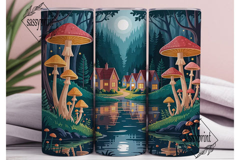 Enchanted Forest Tumbler Wrap Sublimation sassyprint 