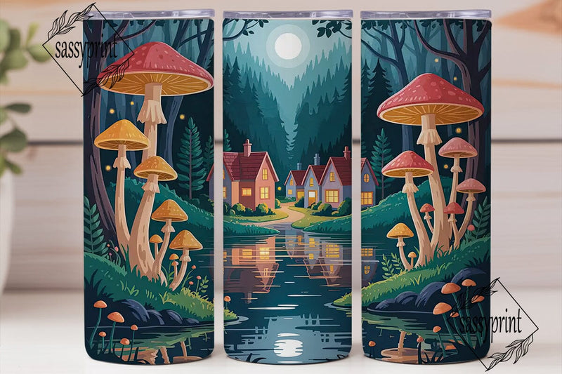 Enchanted Forest Tumbler Wrap Sublimation sassyprint 