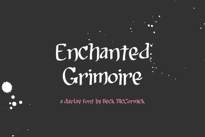 Enchanted Grimoire - A Display Font Font Beck McCormick 