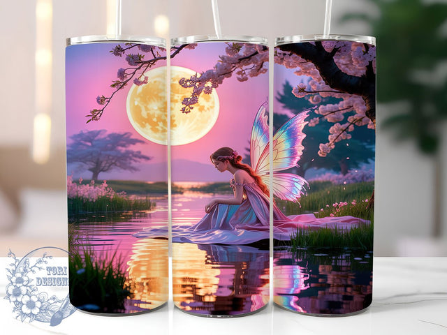 Enchanted Magical Fairy Tumbler, Magical Fairy Design, 20Oz Sublimation, Enchanted Fairy Art, Fantasy Printable, Whimsical Tumbler Wrap, Beautiful Fairy Theme Sublimation ToriDesigns 