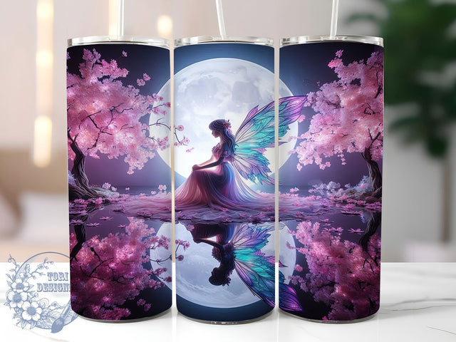 Enchanted Magical Fairy Tumbler, Magical Fairy Design, 20Oz Sublimation, Enchanted Fairy Art, Fantasy Printable, Whimsical Tumbler Wrap, Beautiful Fairy Theme Sublimation ToriDesigns 