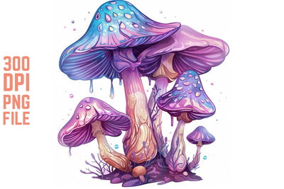 Enchanted Mushrooms Clipart 1 SVG Craftlabsvg24 