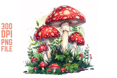 Enchanted Mushrooms Clipart #10 SVG Craftlabsvg24 