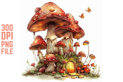Enchanted Mushrooms Clipart #13 SVG Craftlabsvg24 