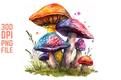 Enchanted Mushrooms Clipart #14 SVG Craftlabsvg24 