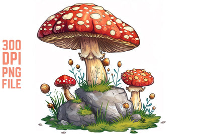 Enchanted Mushrooms Clipart #16 SVG Craftlabsvg24 