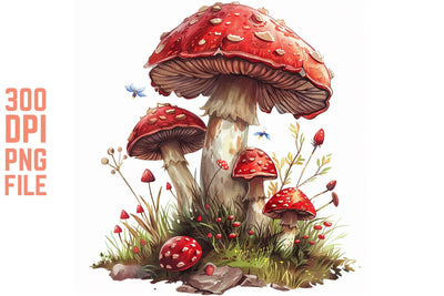 Enchanted Mushrooms Clipart #20 SVG Craftlabsvg24 