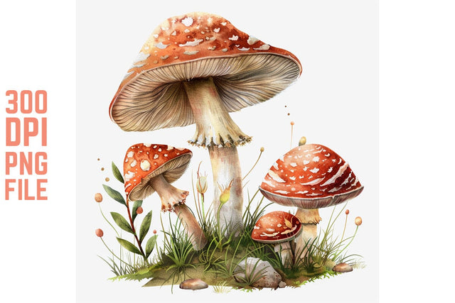 Enchanted Mushrooms Clipart #21 SVG Craftlabsvg24 