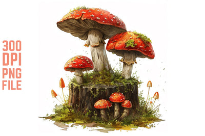 Enchanted Mushrooms Clipart #23 SVG Craftlabsvg24 