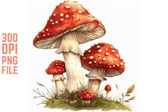 Enchanted Mushrooms Clipart #24 SVG Craftlabsvg24 