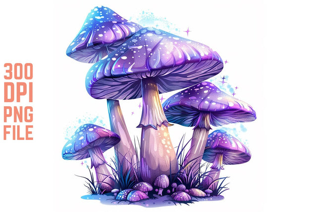 Enchanted Mushrooms Clipart #26 SVG Craftlabsvg24 