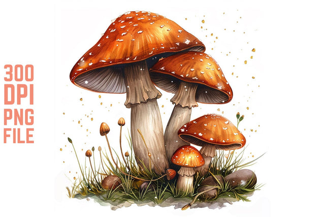Enchanted Mushrooms Clipart #27 SVG Craftlabsvg24 