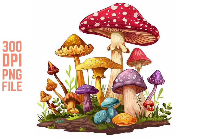 Enchanted Mushrooms Clipart #28 SVG Craftlabsvg24 