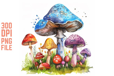 Enchanted Mushrooms Clipart #8 SVG Craftlabsvg24 