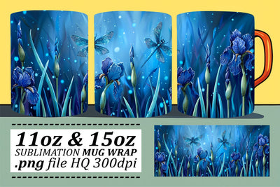 Enchanted Petals Mug Design - Spring's Sublimated Elegance Sublimation afrosvg 