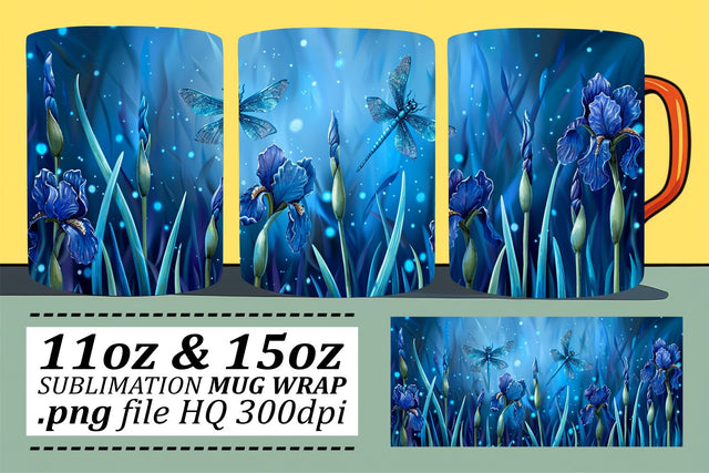 Enchanted Petals Mug Design - Spring's Sublimated Elegance Sublimation afrosvg 