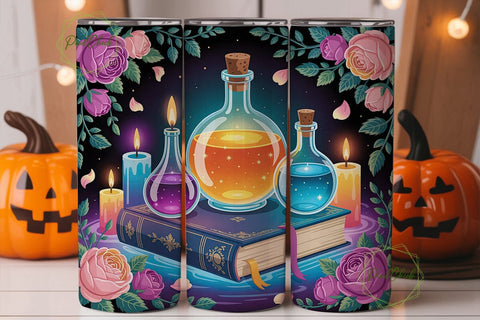 Enchanted Potion Bottles 20oz Tumbler Sublimation PixelChick 