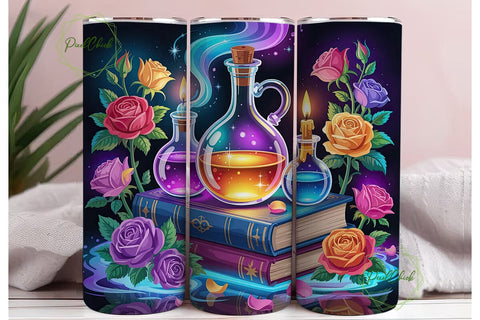 Enchanted Potion Bottles 20oz Tumbler Sublimation PixelChick 